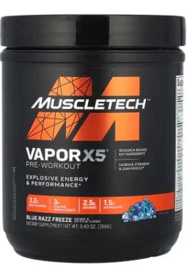 PRE WORKOUT MUSCLETECH BLUE RAZZ 266G